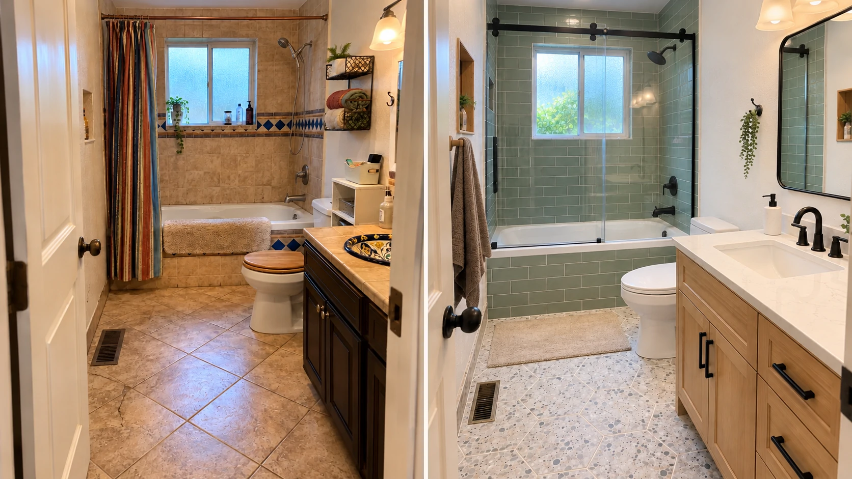We Remodeled a 6×9 Bathroom for $9,185 — Here's the Full Before/After Budget
